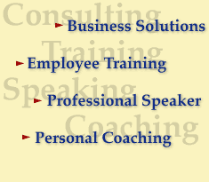 Consulting, Training, Speaking, Coaching